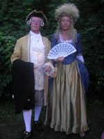 Mr & Mrs Lifecruiser in 18th Century clothes - our wedding clothes!