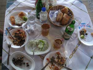 Eaten food in Crete
